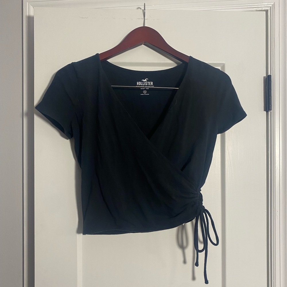 hollister womens v neck baby tee